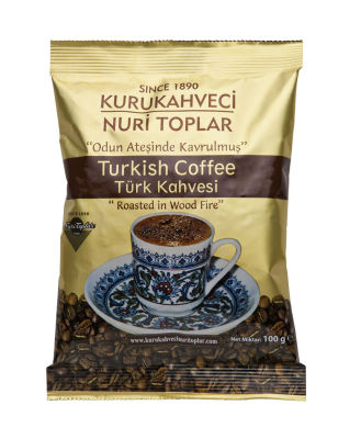 Kurukahveci Nuri Toplar Türk Kahvesi 100 gr. Folyo Ambalaj - 1